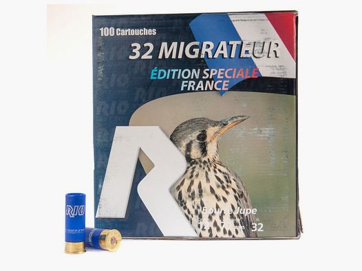 PACK PATRONEN RIO 12/70 MIGRATEUR BJ 32GR PB7.5 X100
