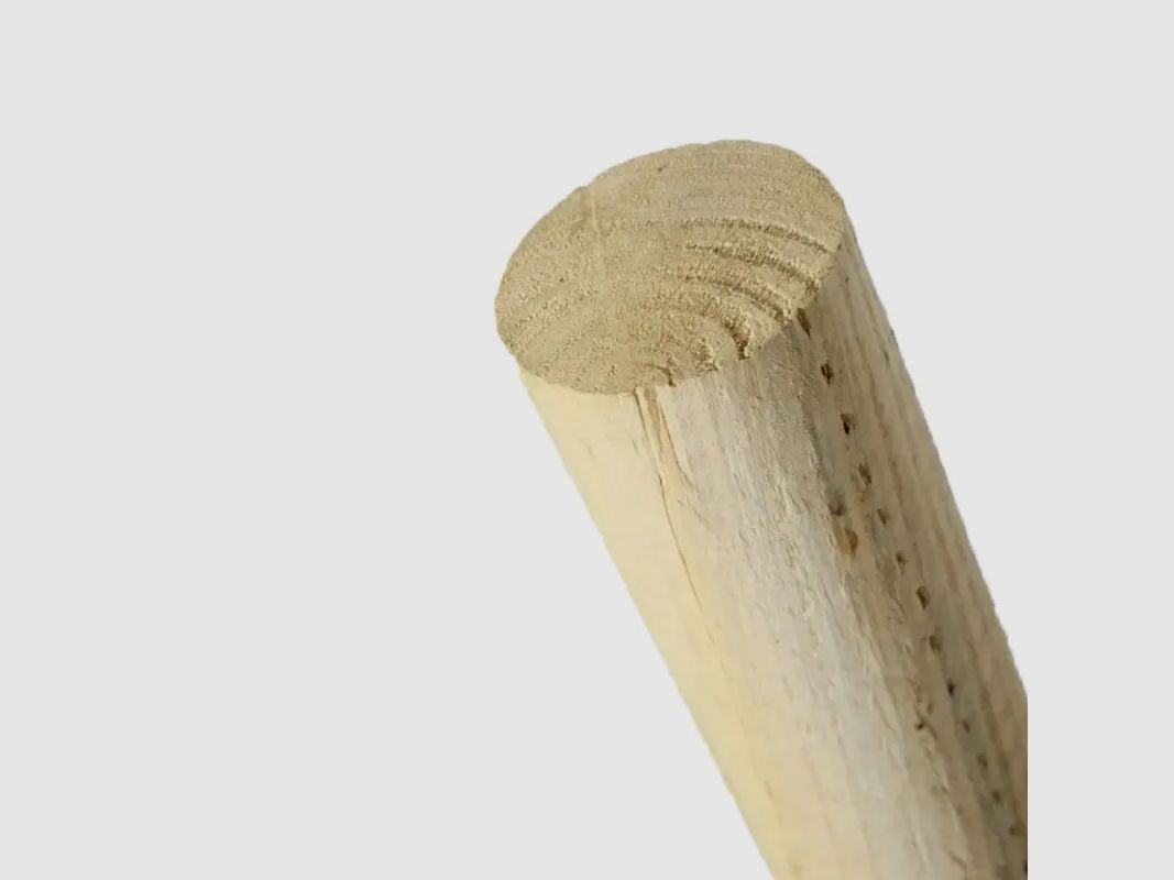 20 Pfähle aus gefrästem Kastanienholz - Ø6cm x 1,5m - PEFC-zertifiziert, Bild 3 von 7