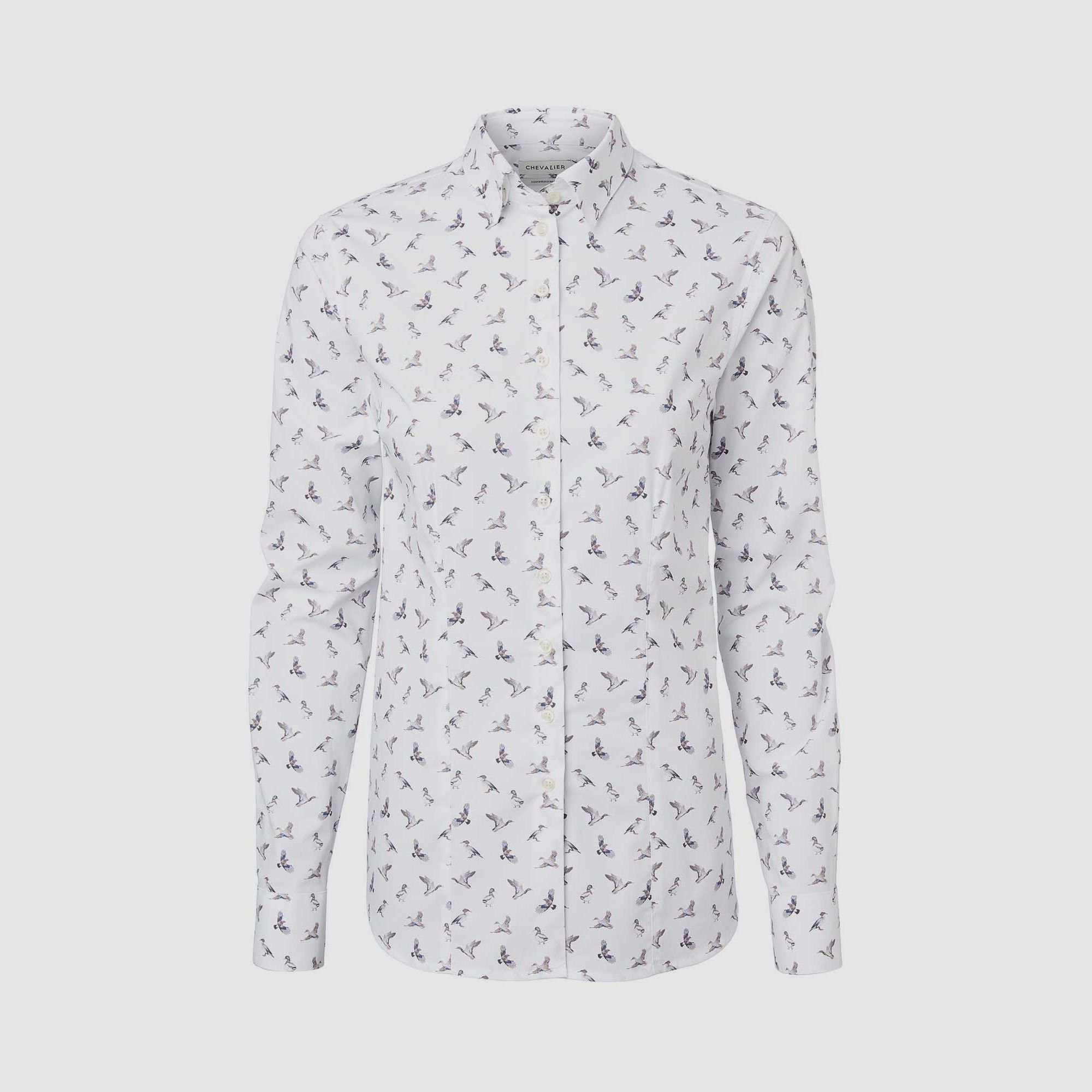 Chevalier Lindsey Contemporary Fit Blouse Women, 46W, Ducks and Friends