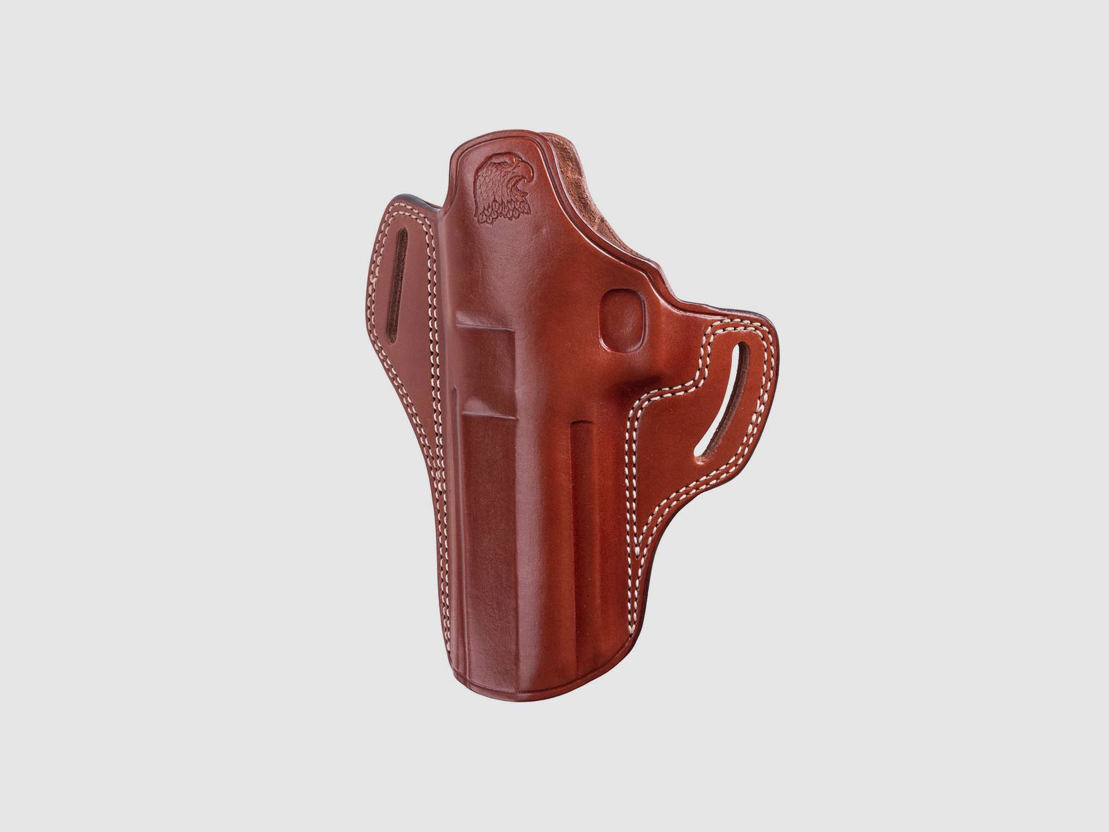 Pancake Holster 6" Leather Brown LH DE XIX L5/L6