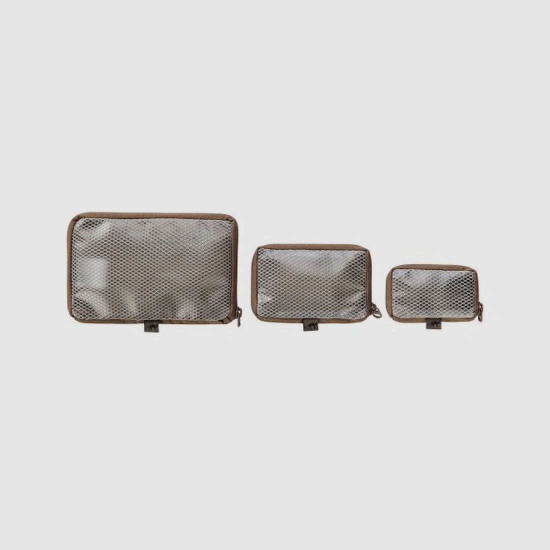 Tasmanian Tiger Mesh Pouch VL Set Netztaschen Coyote Brown