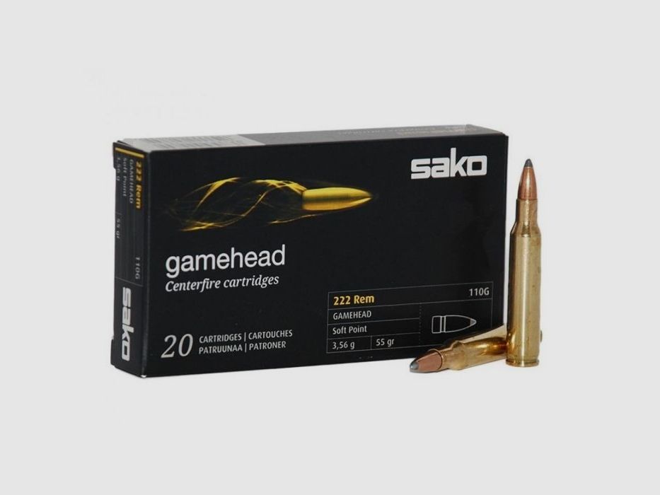 Sako .222 Rem Mag Gamehead, 55 gr.