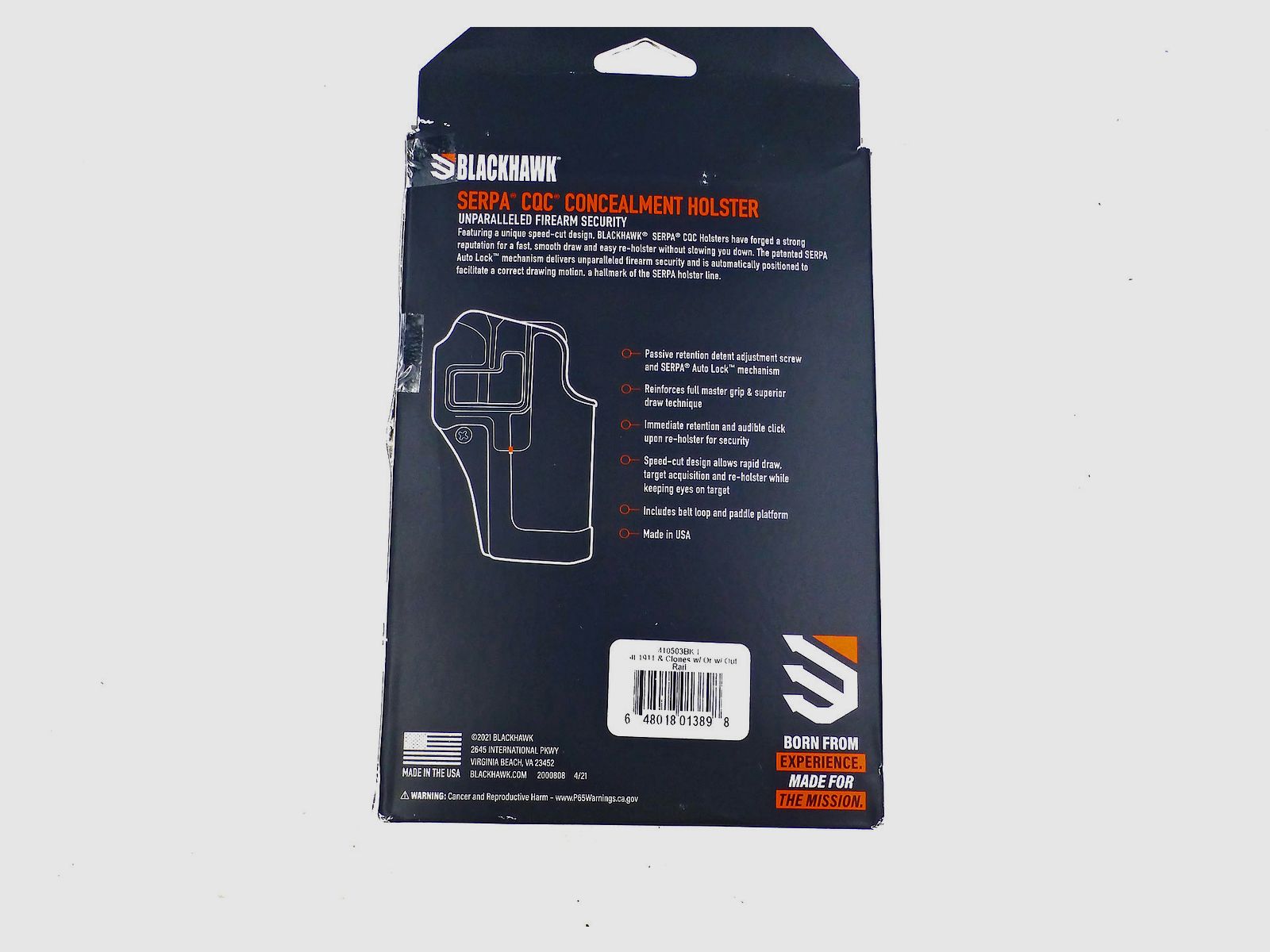 Holster BLACKHAWK SERPA CQC für 1911 für Linkshänder, Bild 3 von 3