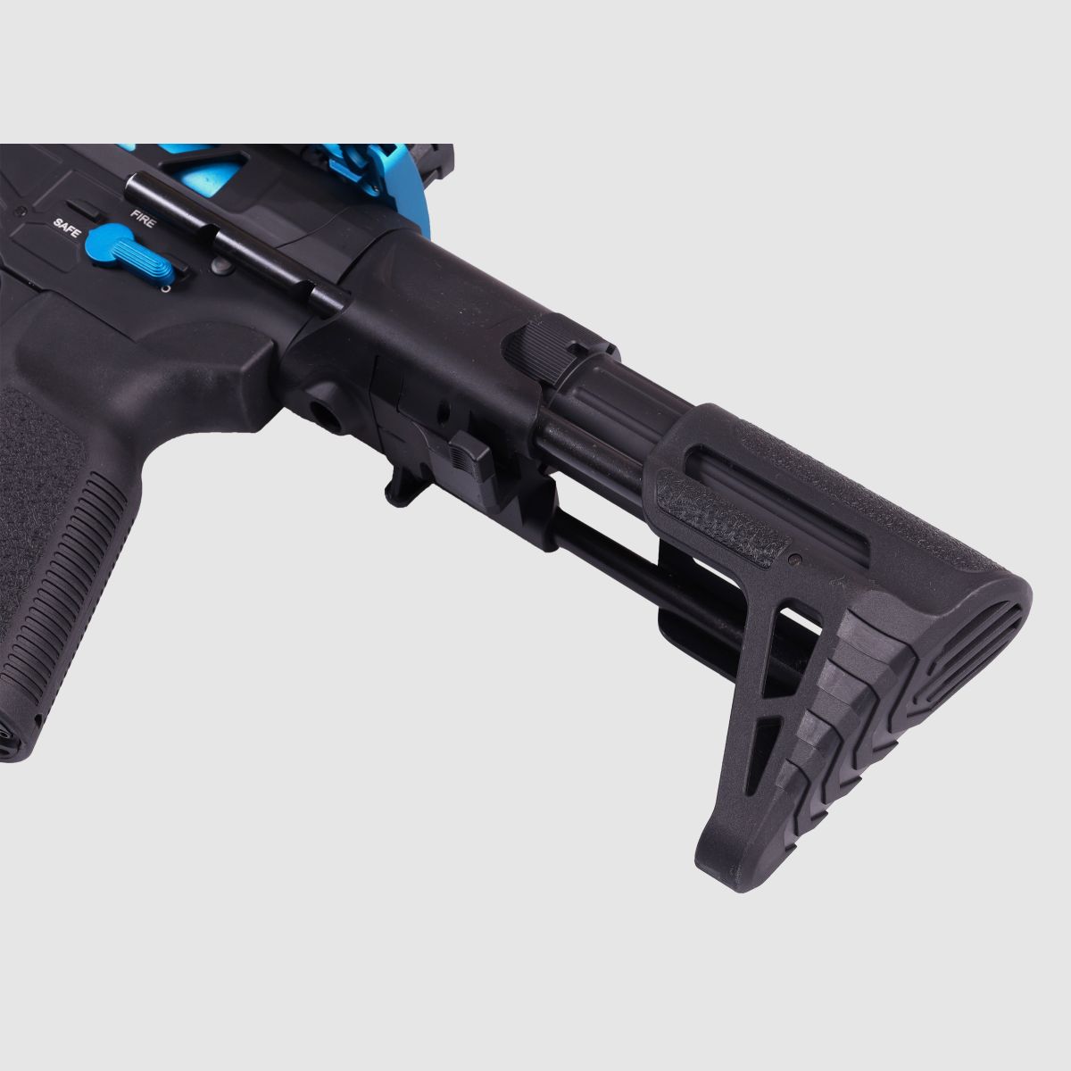 GP R15 FREYA ALPHA Full Skeleton PDW 13" gen.2 M-LOK Czarny/Niebieski S-AEG Wolny od 18 lat -F- | Delta Armory