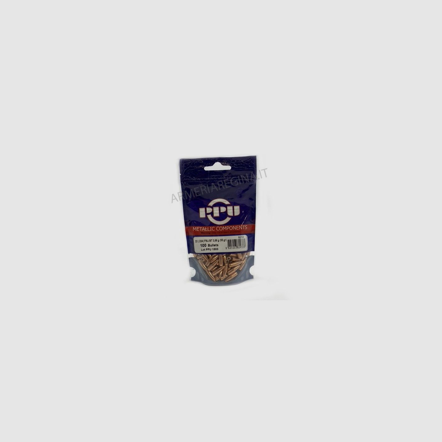 PRVI PARTIZAN BALAS FMJ BT 22 (.224) 55GR 100UD.