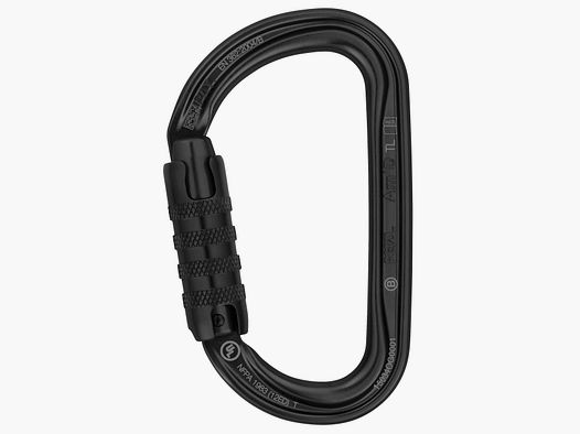 Petzl Carabiner Am'D Triact Lock, Aluminum black - EN 362