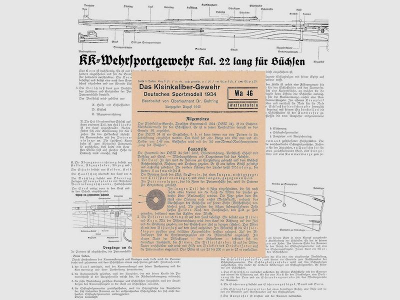 Nachdruck Taschenkarte Wehrmacht: Das Kleinkaliber-Gewehr