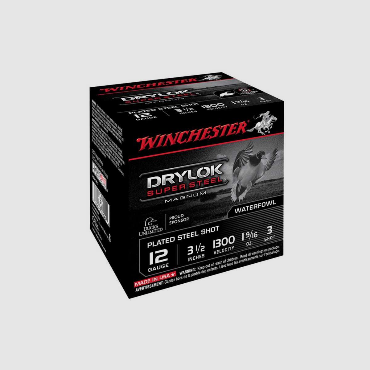 Winchester Drylock Patronen vernickelt - Kal. 12/76 & 12/70 Hochleistungs - kal. 12/76 vernickelt N°3, Bild 1 von 2