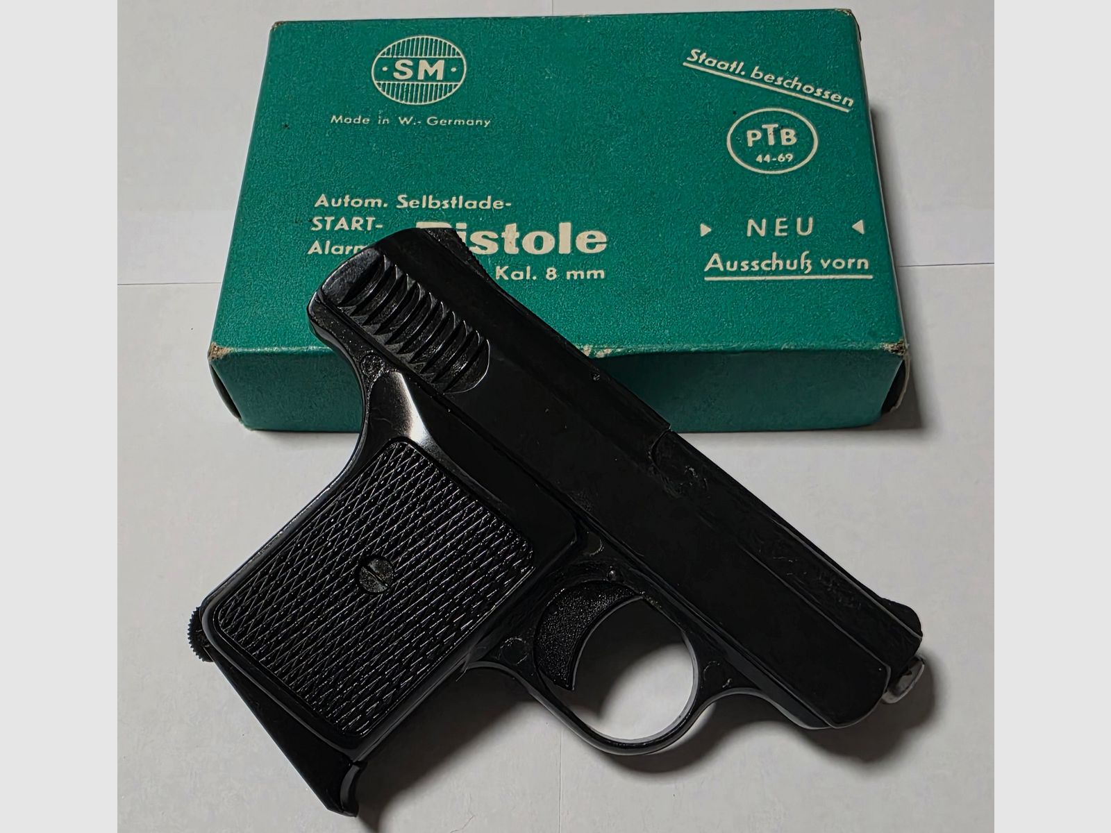 Selten SM MOD 110 PTB 44-69b pistola de bolsillo 8mm K de fogueo, imagen 3 de 3