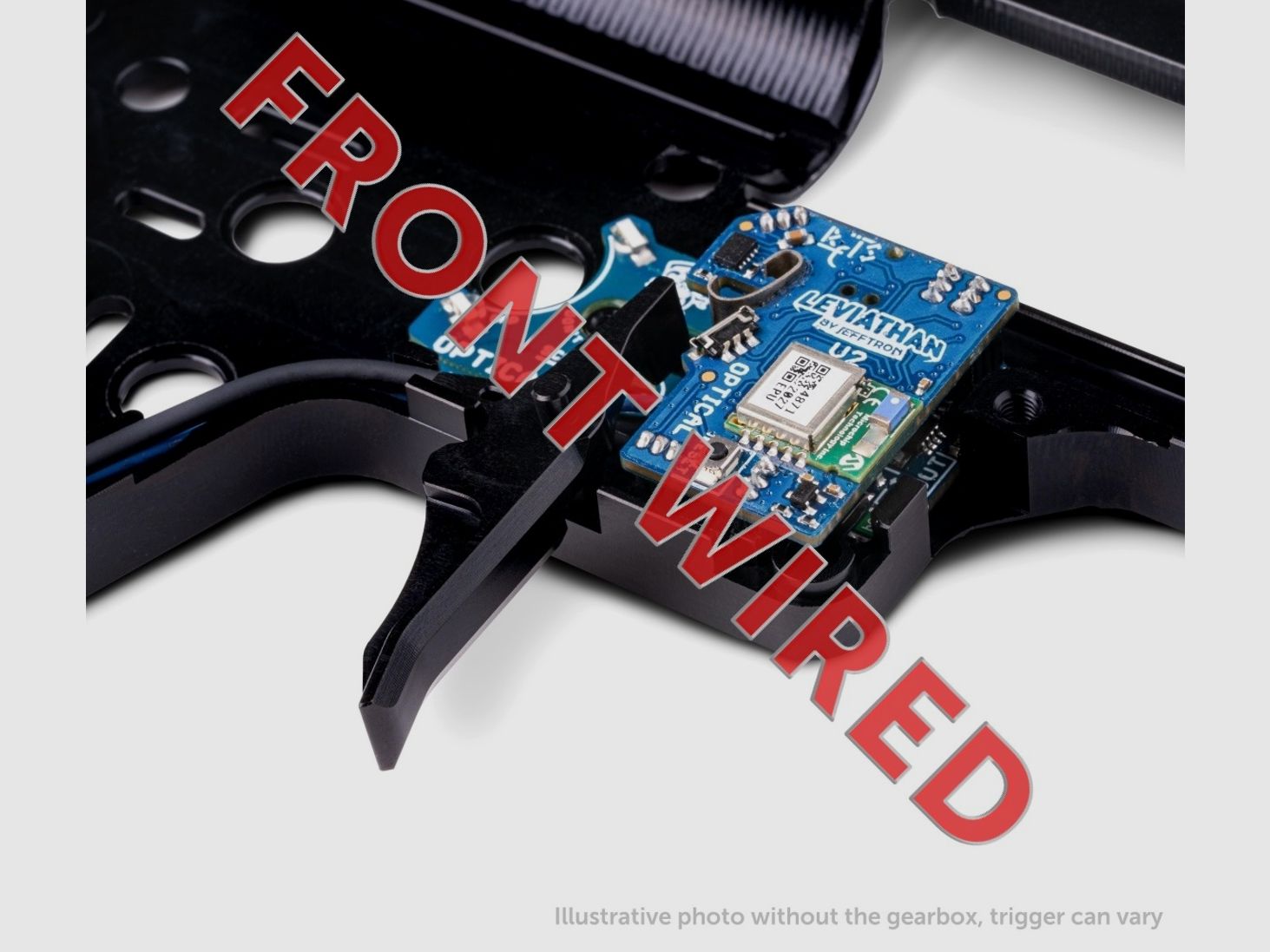 Leviathan V2 OPTICAL - to front/frontwired mit Speed CNC trigger black (AR/M4/M16)