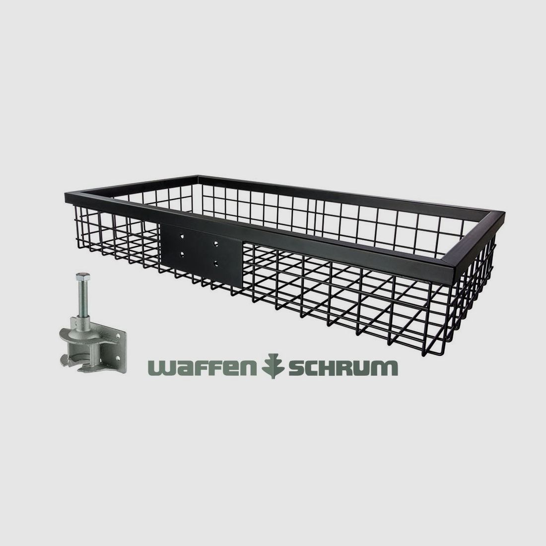 Eurohunt achterdrager zwart gecoat met stekkerkoppeling 1020 x 530 x 165 mm
