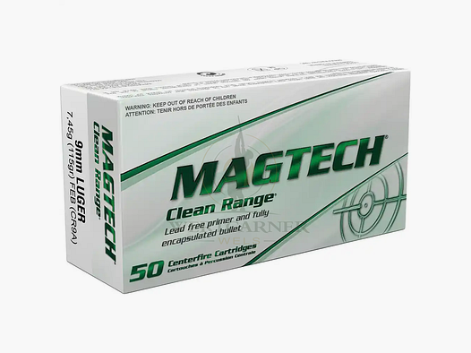 Magtech 9 mm Luger FEB Clean Range 7,5g/115grs.