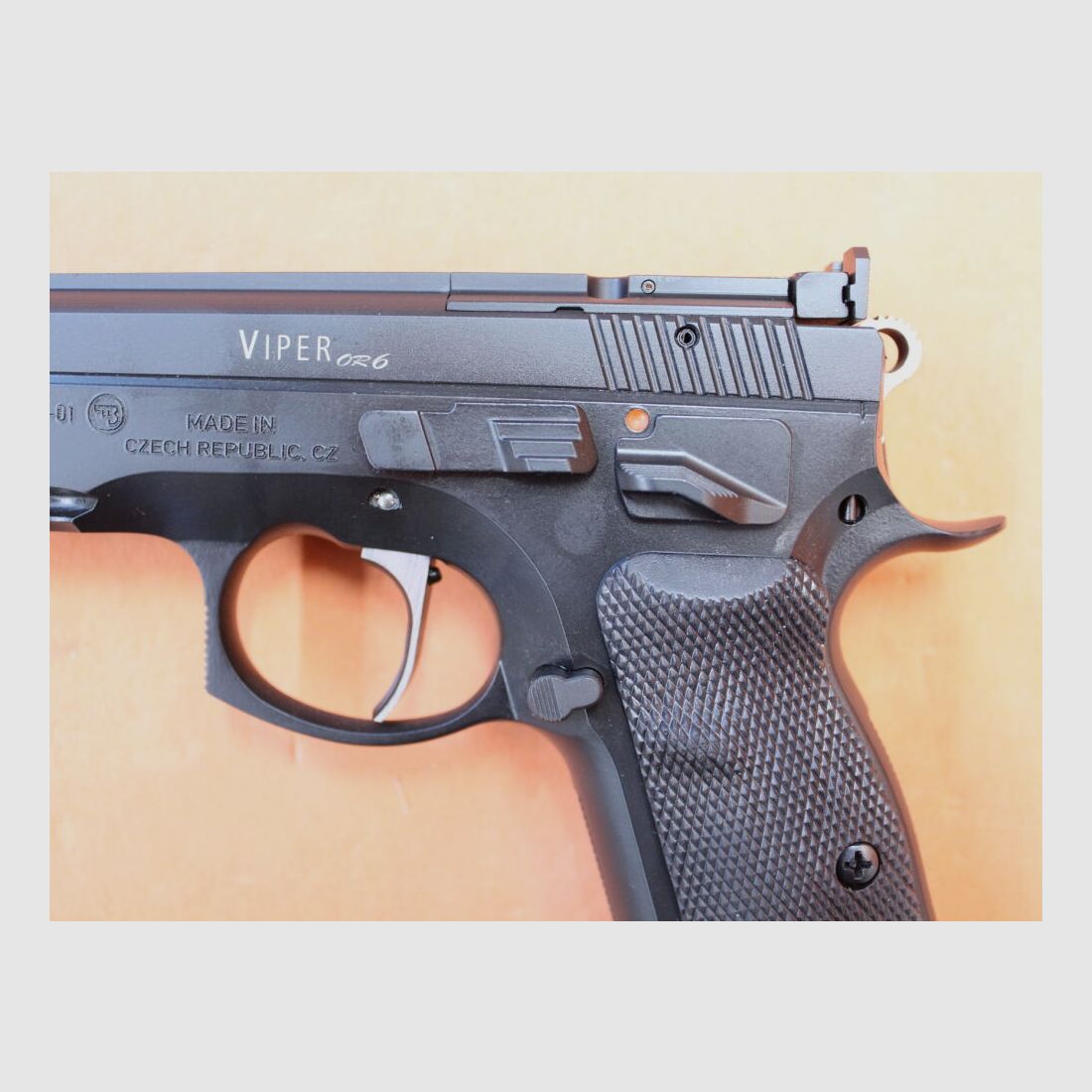 CZUB Armes Oschatz Ha.Pistolet 9mmLuger Armes Oschatz SHADOW Viper OR6 6"/150mm Canon/Visée Sportive/Prêt pour Optiques