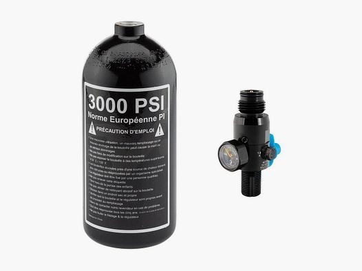Pack Aluminiumflasche 0,8L Sport Attitude - 3000 PSI - Hochdruck - Sicherheit und Leistung in Druckluft
