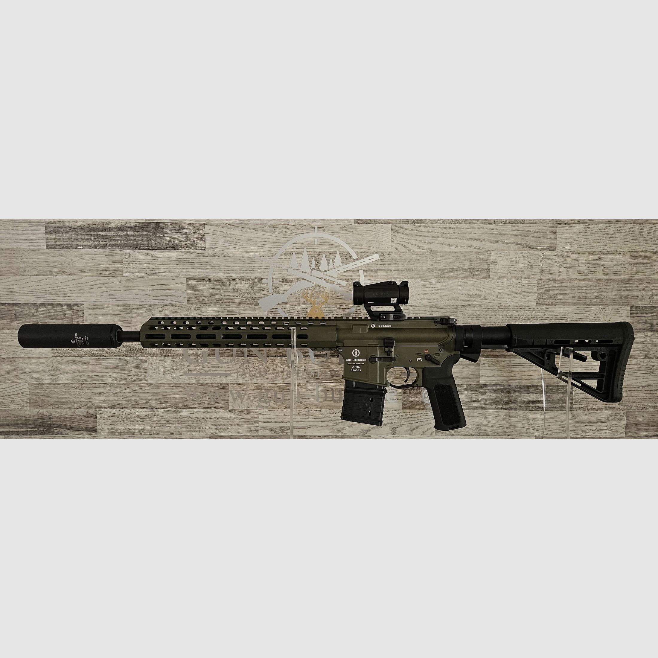 Schmeisser AR-15 M4FL OD Green 14,5" Kal. .223Rem. - Komplettset - Neuware vom Fachhandel