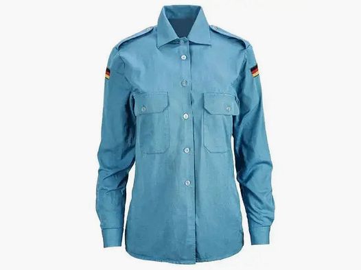 Camicia originale della marina Bundeswehr usata Donne - Blu / 33/34