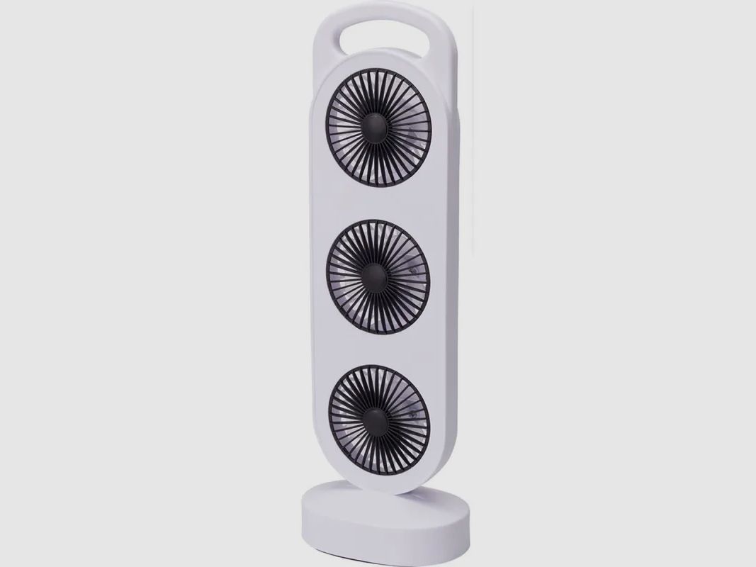 Akku-Tischventilator 3 Ausgänge - Weiß 3W, Bild 1 von 5