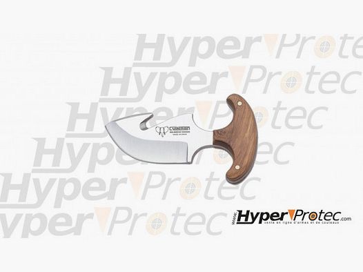 Cudeman Skinner Knife for Hunting with Olive Wood Handle