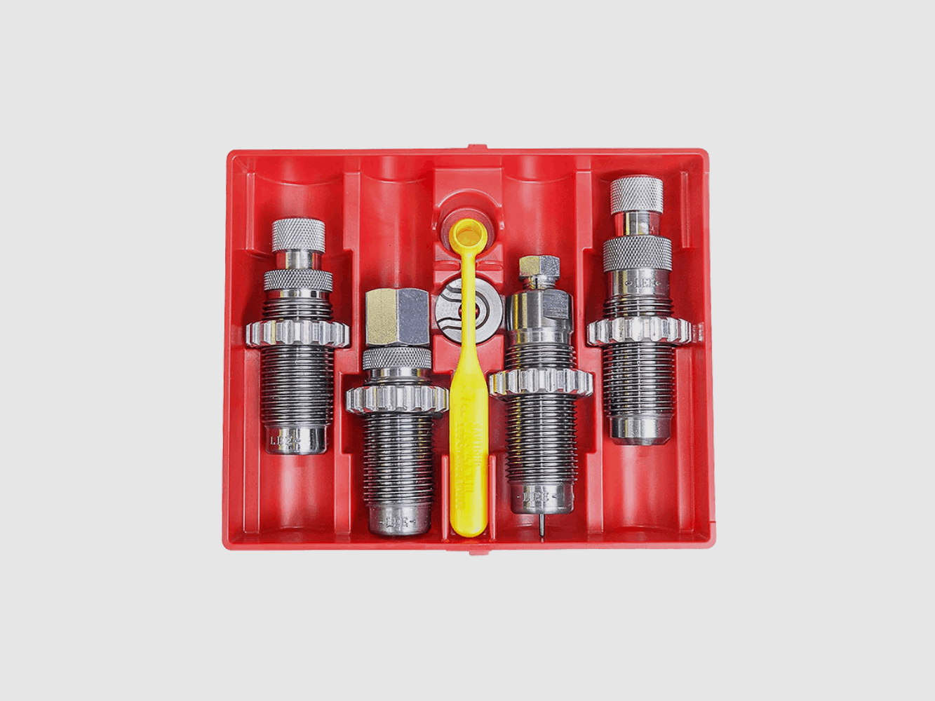 LEE – DeLuxe die set – 4-piece – carbide with factory crimp – 9 mm Para / Luger