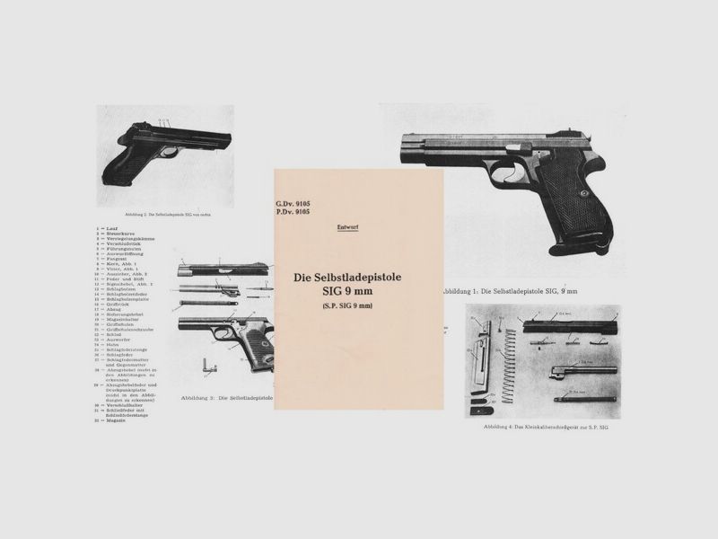 Nachdruck Polizei-Dienstvorschrift Pistole SIG P210