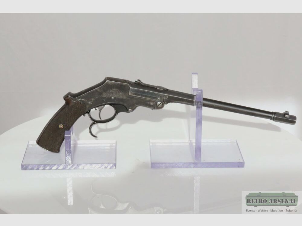 Scheibenpistole Langenhahn Mod. 1893 Griffhorn