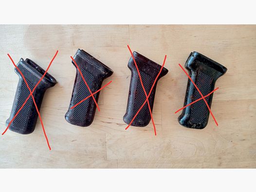 Rumänische AKM-Griffe aus Bakelit besser als der russische Griff / auch für AK74 AK-100 / Yunker / Cybergun 47