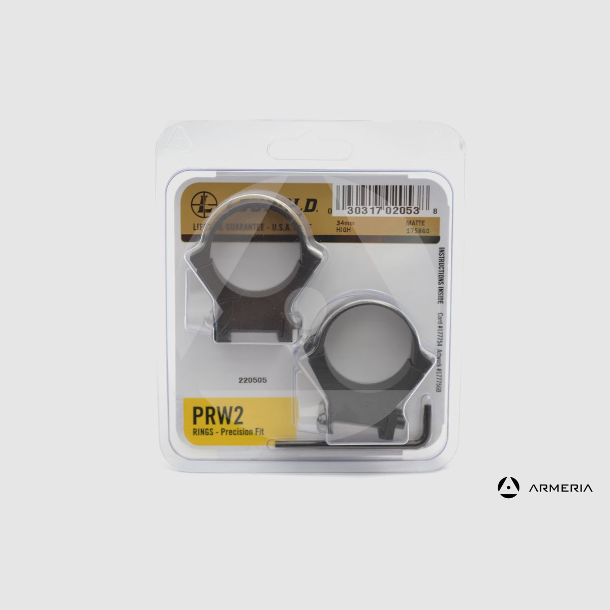 Leupold PRW2 Precision 34 mm Ring Mounts – high matte #175860