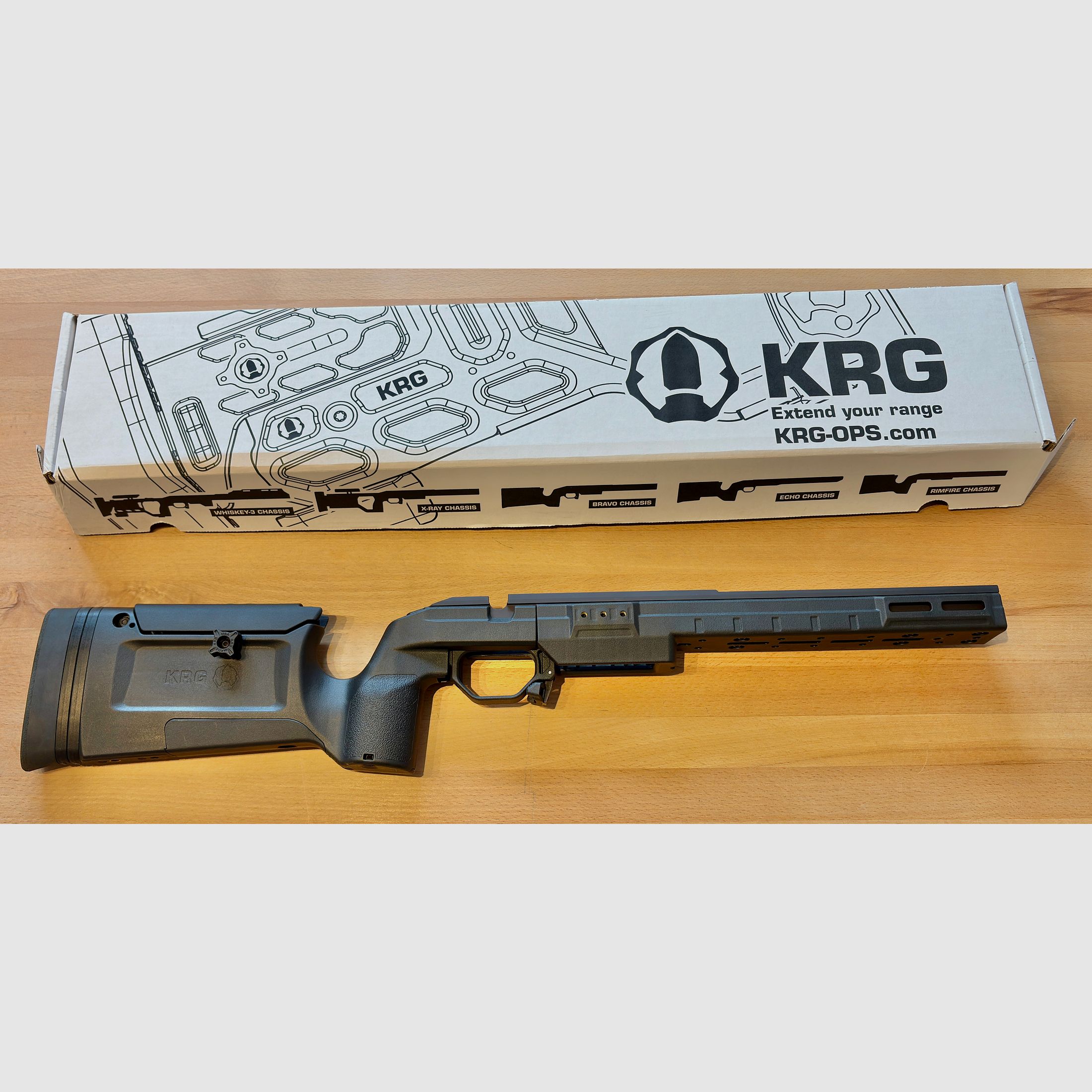 KRG Bravo Chassis für Tikka T3 / T3x / CTR, schwarz, super Zustand