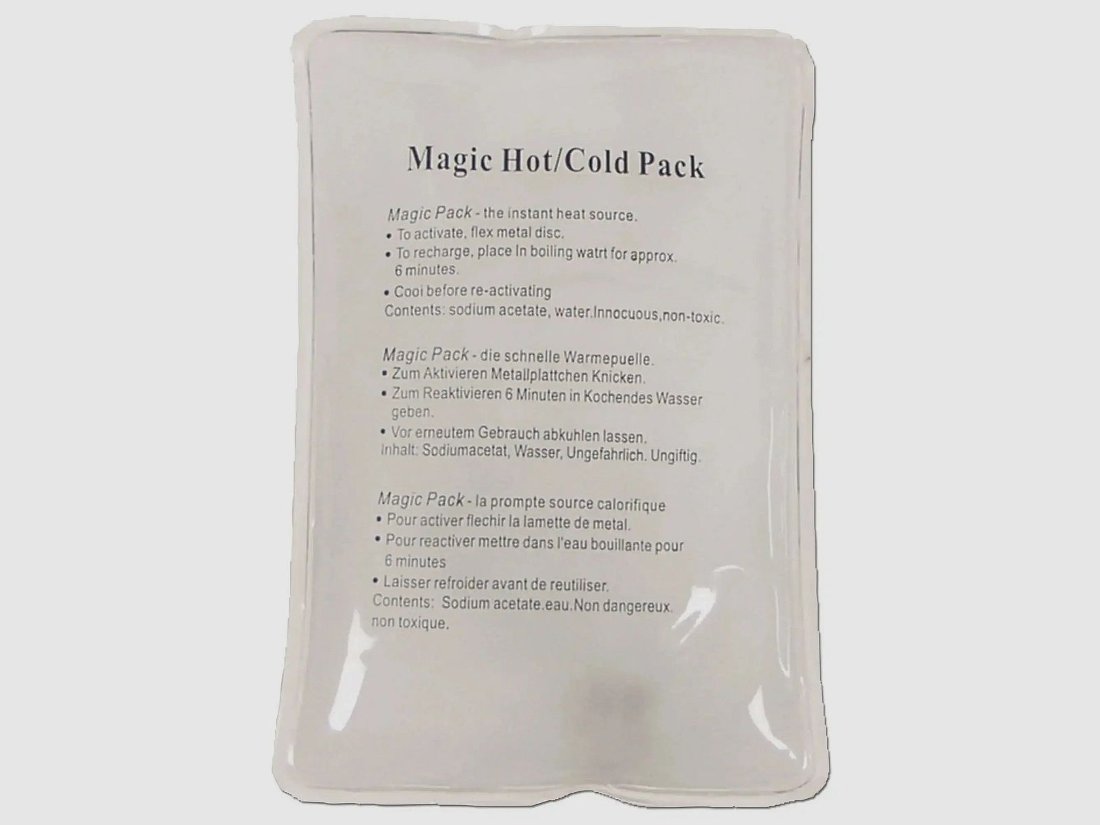 MFH MFH coussin chauffant réactivable transparent