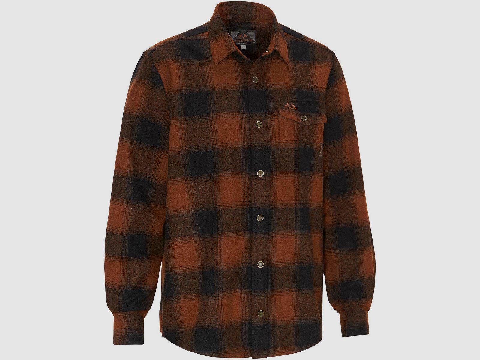 Swedteam Lynx Wool Hemd Herren Dark Orange XS