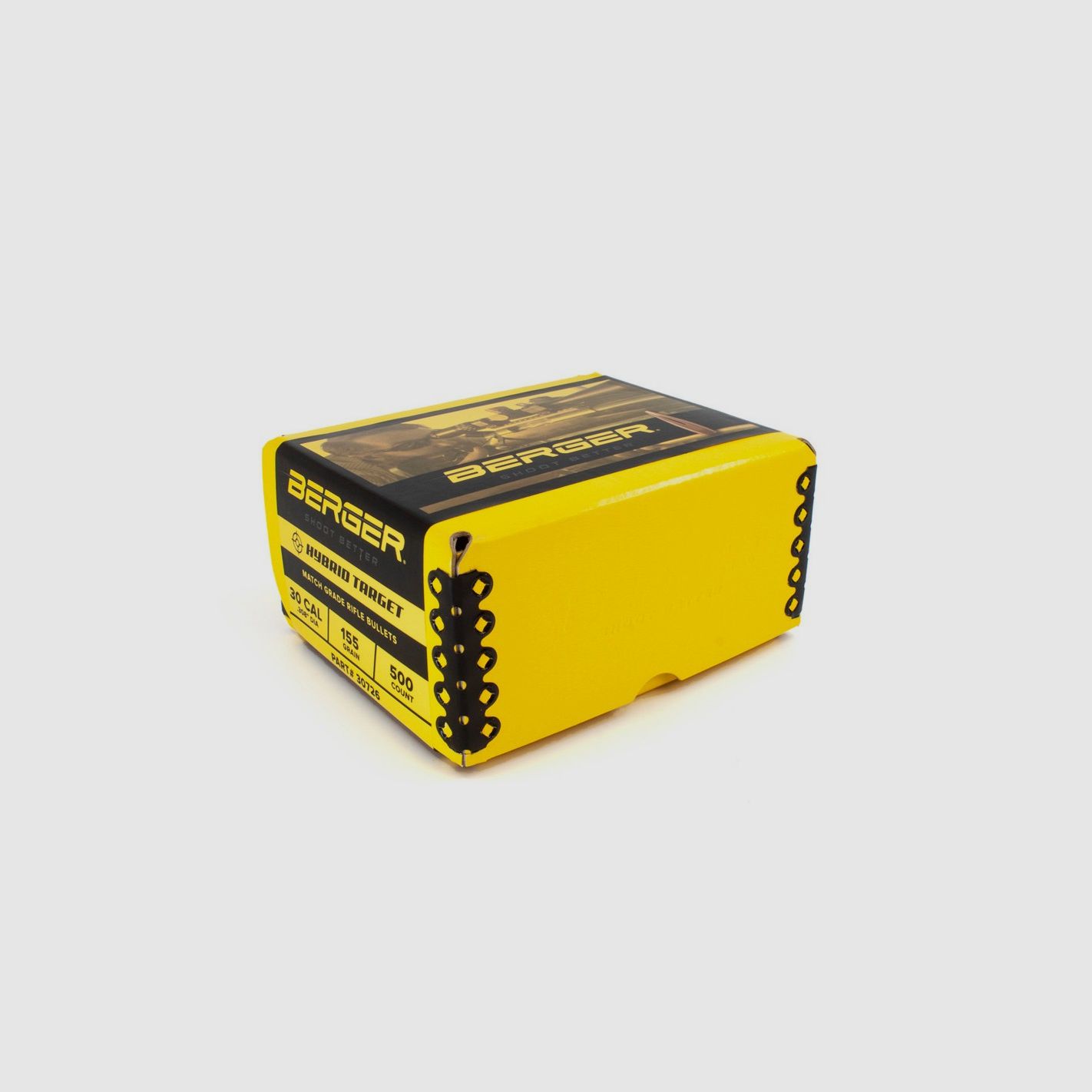 BERGER BULLE 30 (.308) 155gr. HYBRID TARGET QUANTITY PACK 500 PCS, image 2 of 2