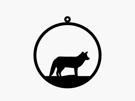Petit pendentif décoratif "Renard"