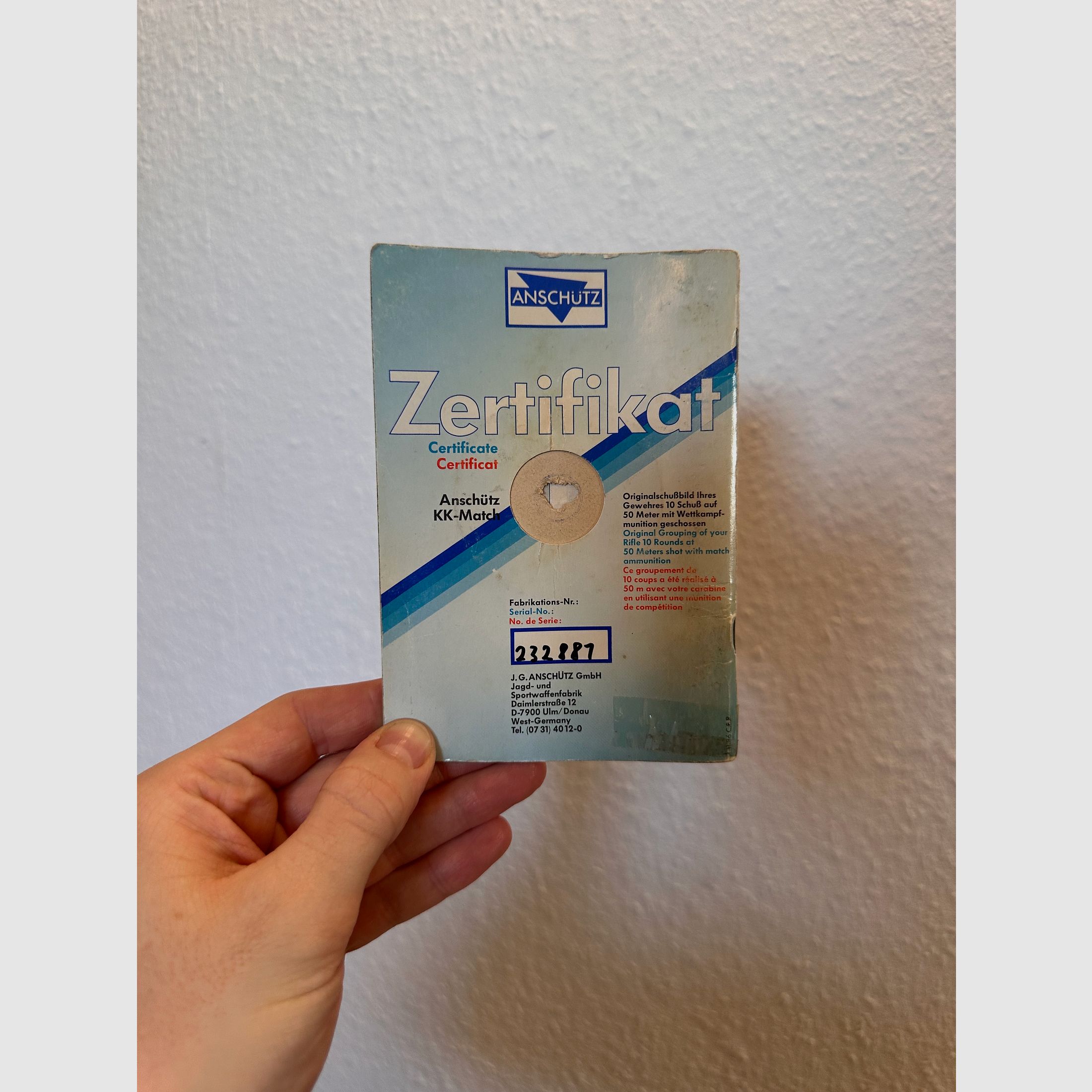 Karabin Anschütz Match 1807 KK – Kompletny zestaw w doskonałym stanie