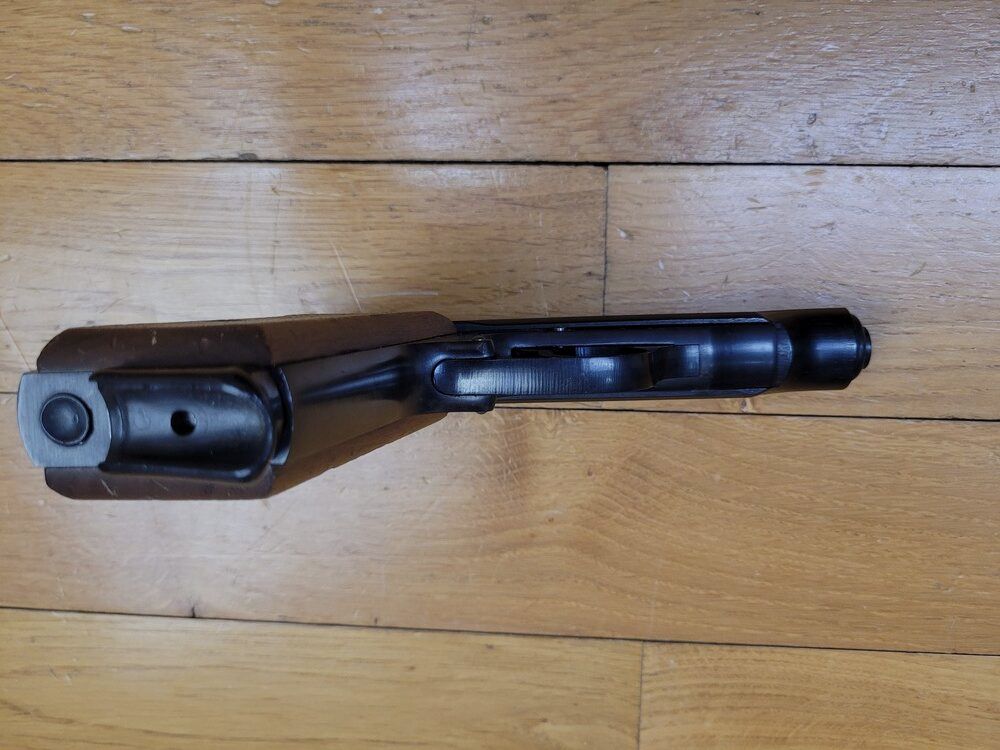 Seltenes Walther PP Pistol – Kaliber 7,65 (nicht angegeben!) – Seltene Herstellung Walther Zella-Mehlis von Februar/März 1945 – Schöne Griffschalen und schöner Lauf – Zustand TTBE++ – Neu!, Bild 7 von 17