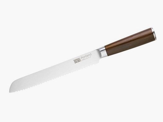 Taylor\'s Eye Witness, PORTLAND Brotmesser 20 cm,, Stahl AISI 420, Griff Walnuss-Effekt