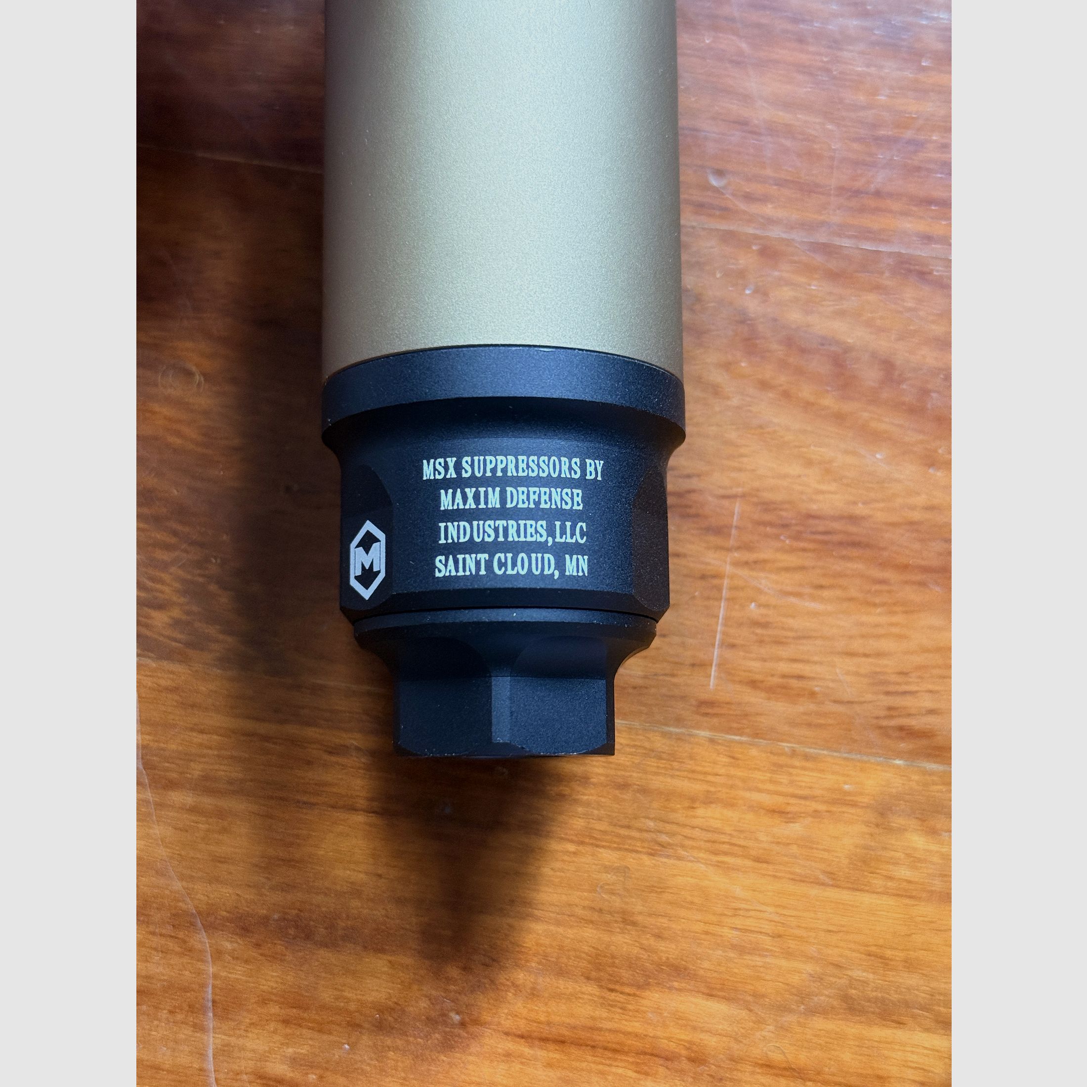 Airsoft MDX Suppressor 14CCW Cerakote Desert Neu