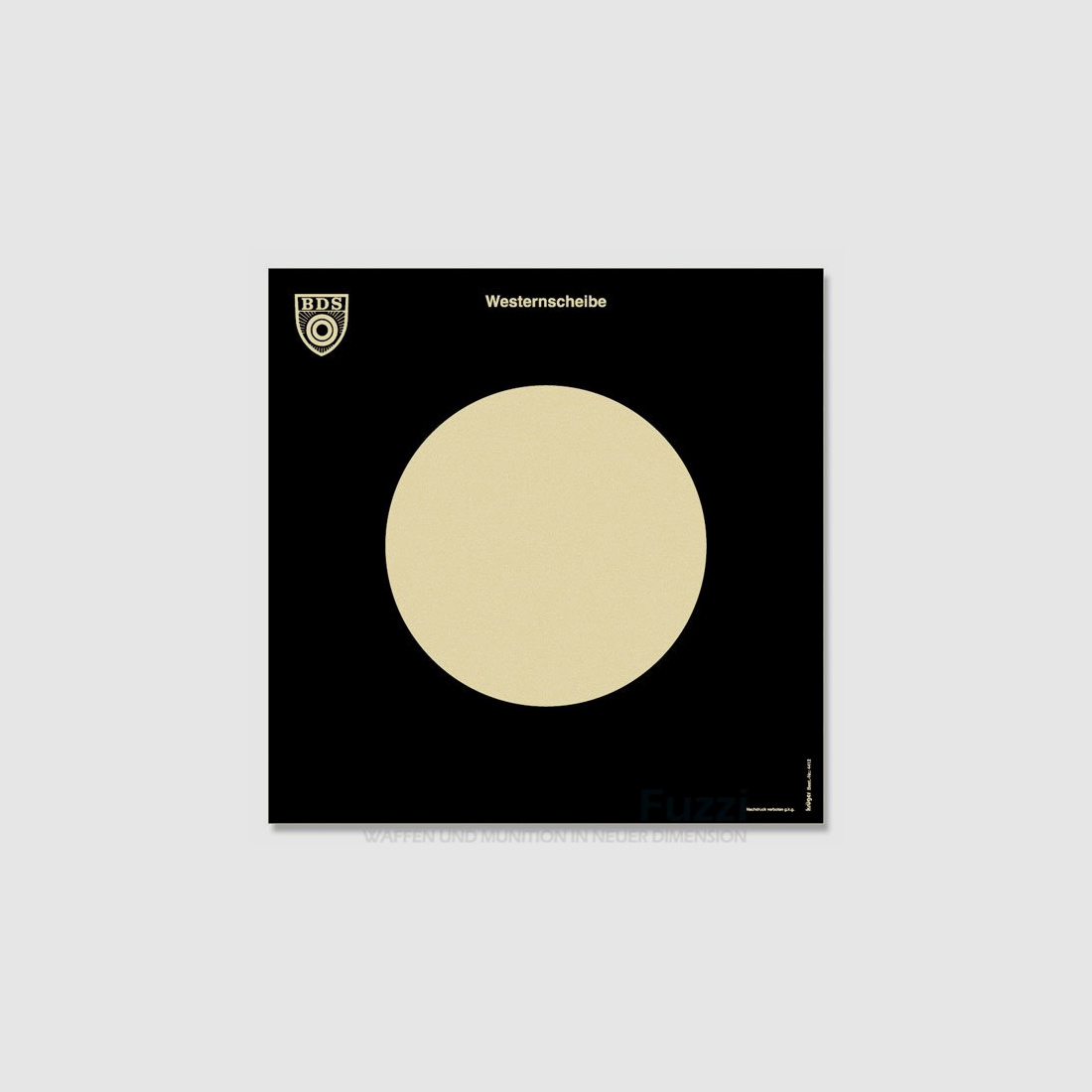 BDS Scheibe Z11 für Westernschießen 50 St. 34x34 cm