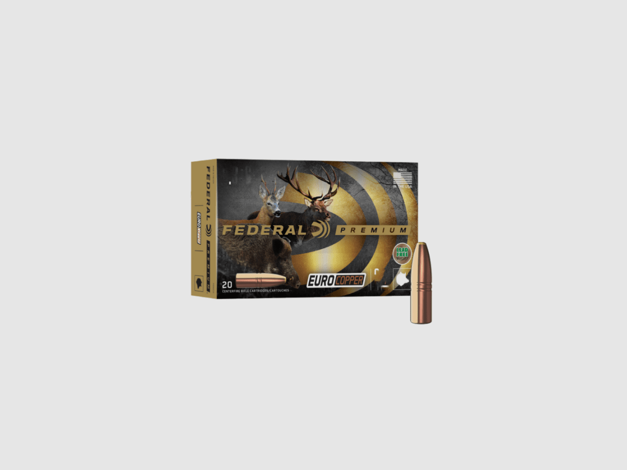 Federal Euro Copper .30-06 Sp.165 grs. - 20 Stk.