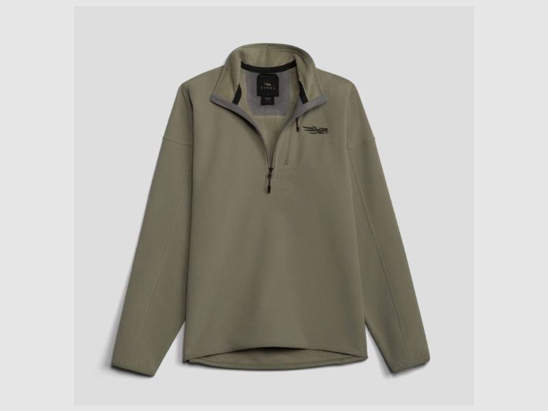 Sitka Alpha Fleece Pullover Heren Dark Green Sage 1 4 Ritssluiting, afbeelding 2 van 11