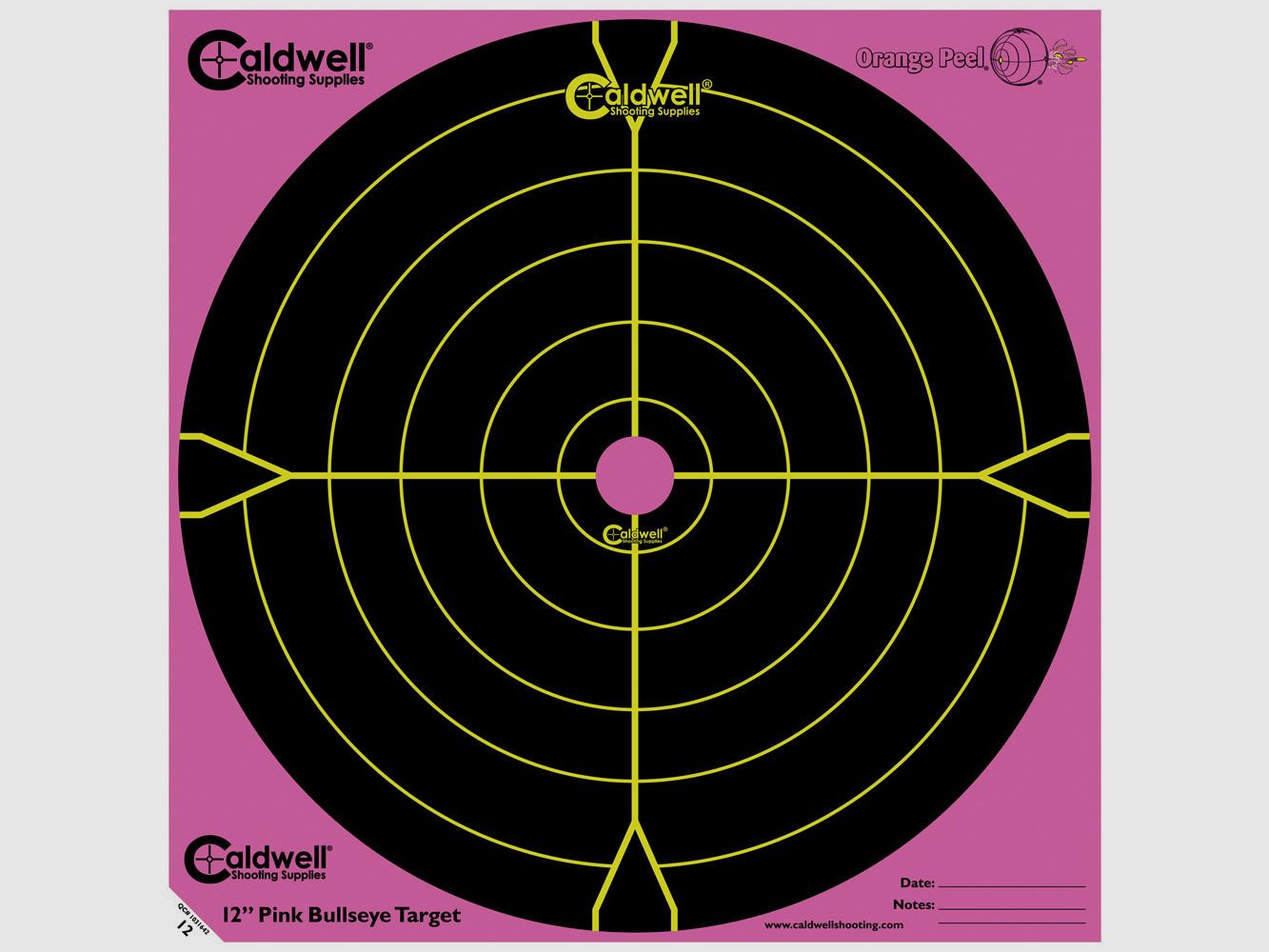 Orange Peel 12″ Bullseye: 5 Blätter, PINK