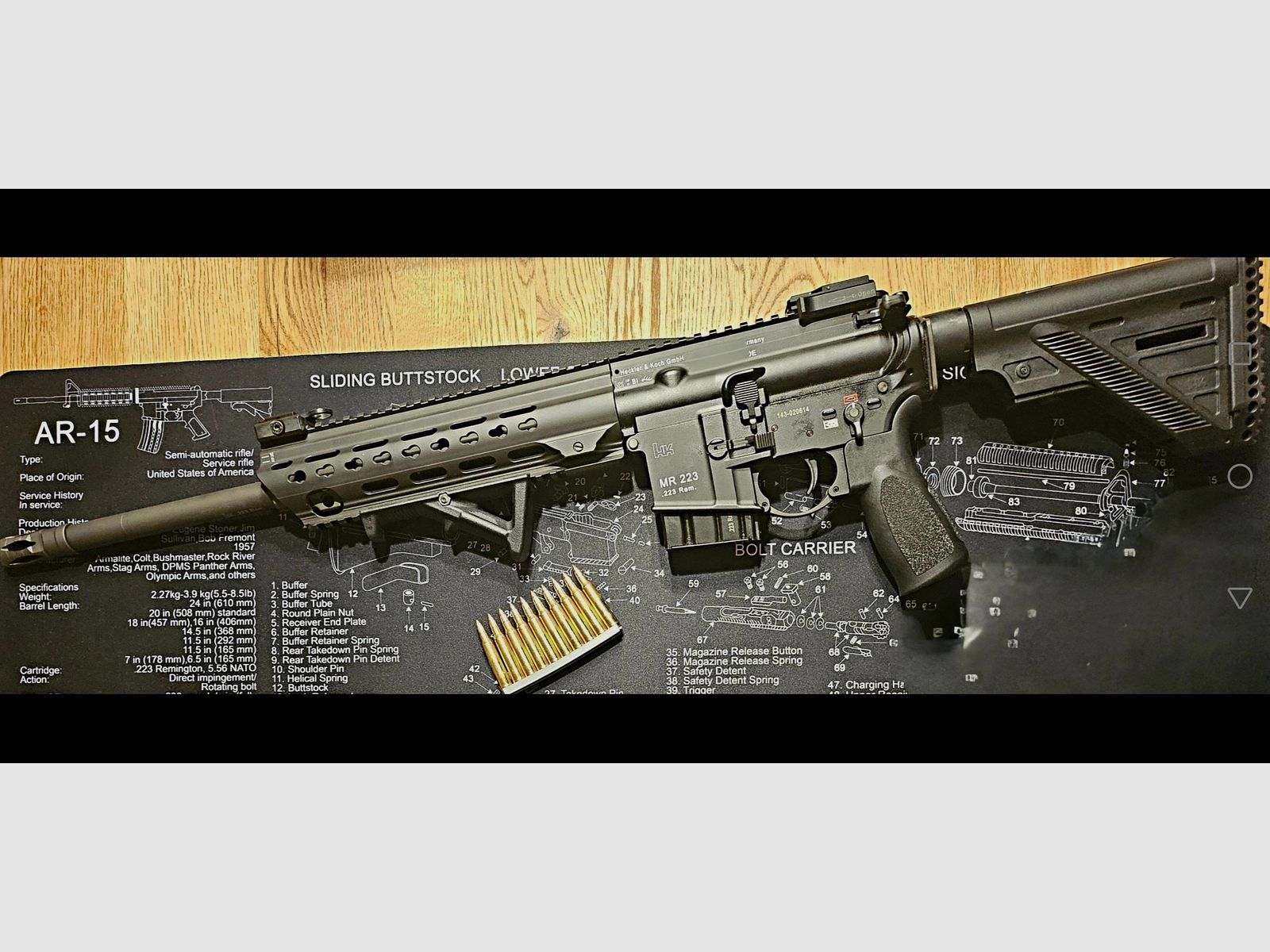 H&K Mr223 A3 16,5 cala