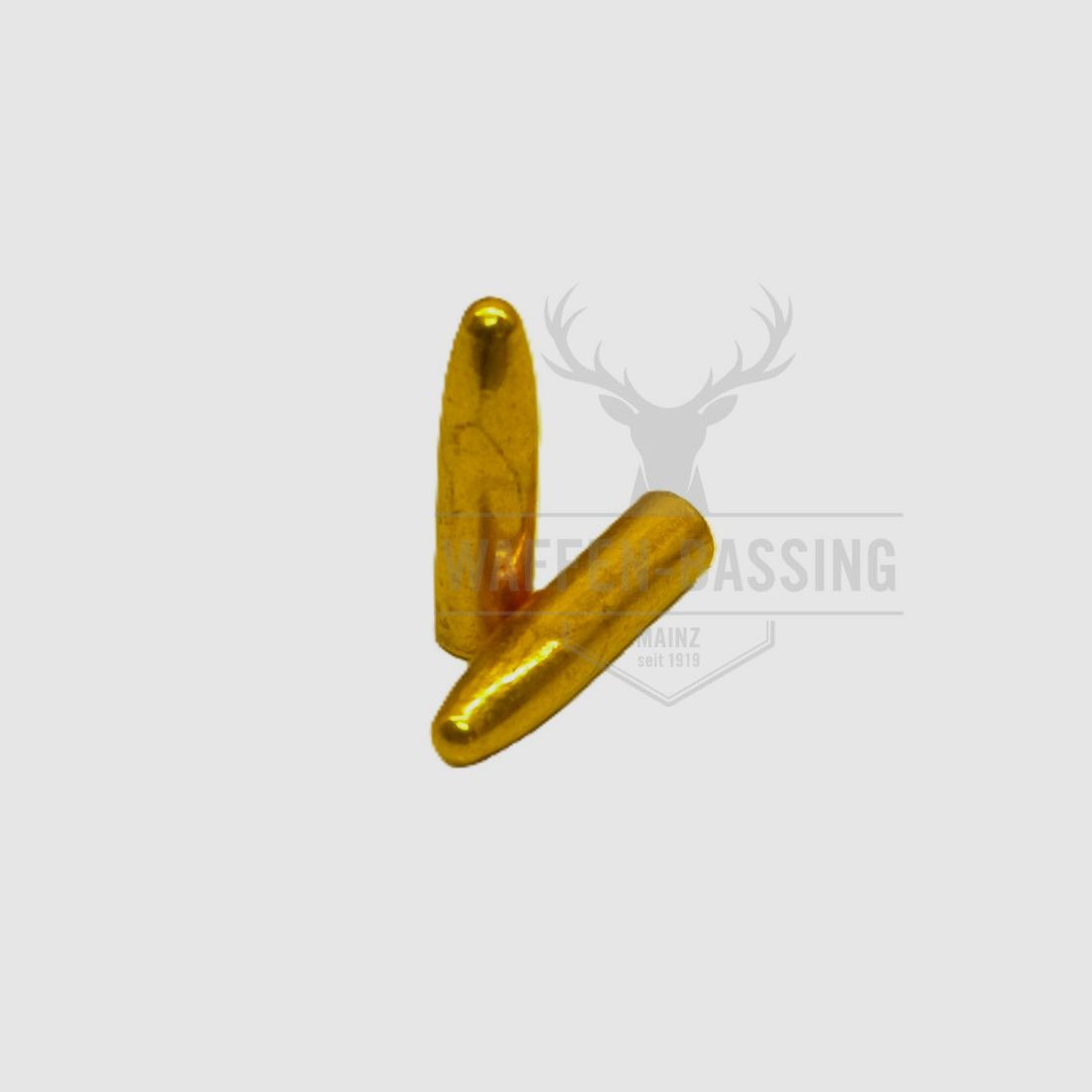 H&N Haendler und Naterman Sport GmbH bala de plomo con punta redonda niquelada, cal. .264, 124 gr HS