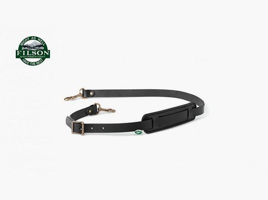 FILSON Tracolla cuoio nera