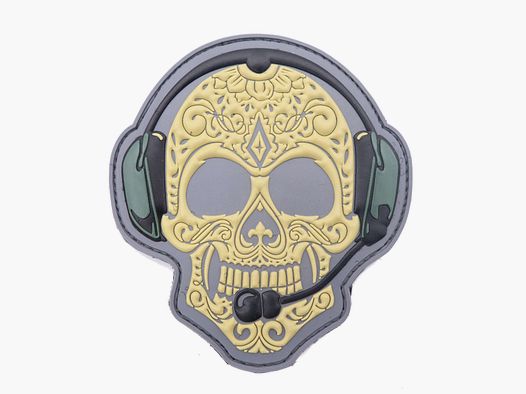 3D Rubber Patch Totenkopf Sanmaria Muerto