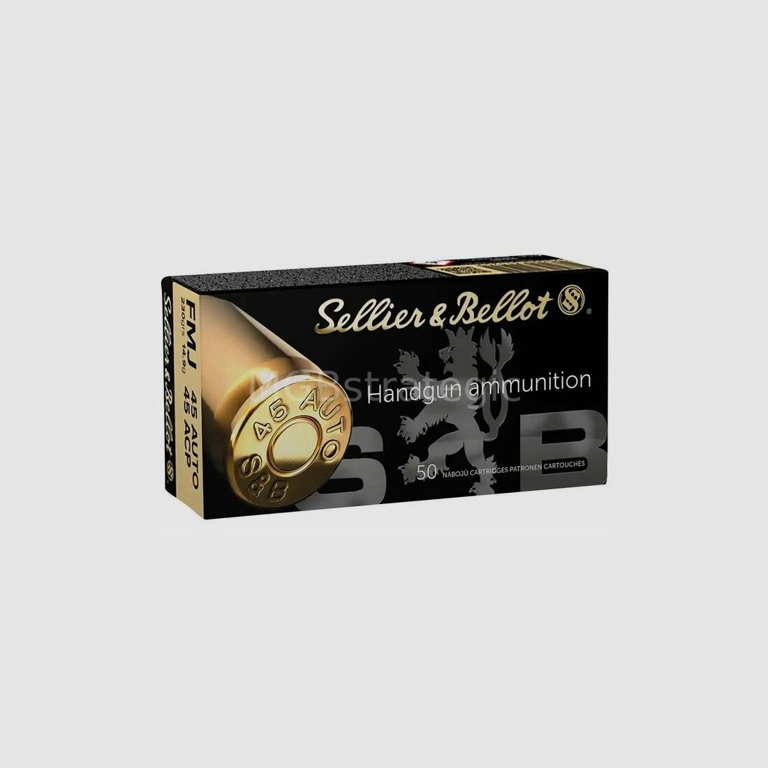 Sellier & Bellot .45 ACP Volle Mantel 14,9g/230grs. / .45 AUTO (45 ACP) 20x 50 stuks - geen verzending, alleen afhalen!