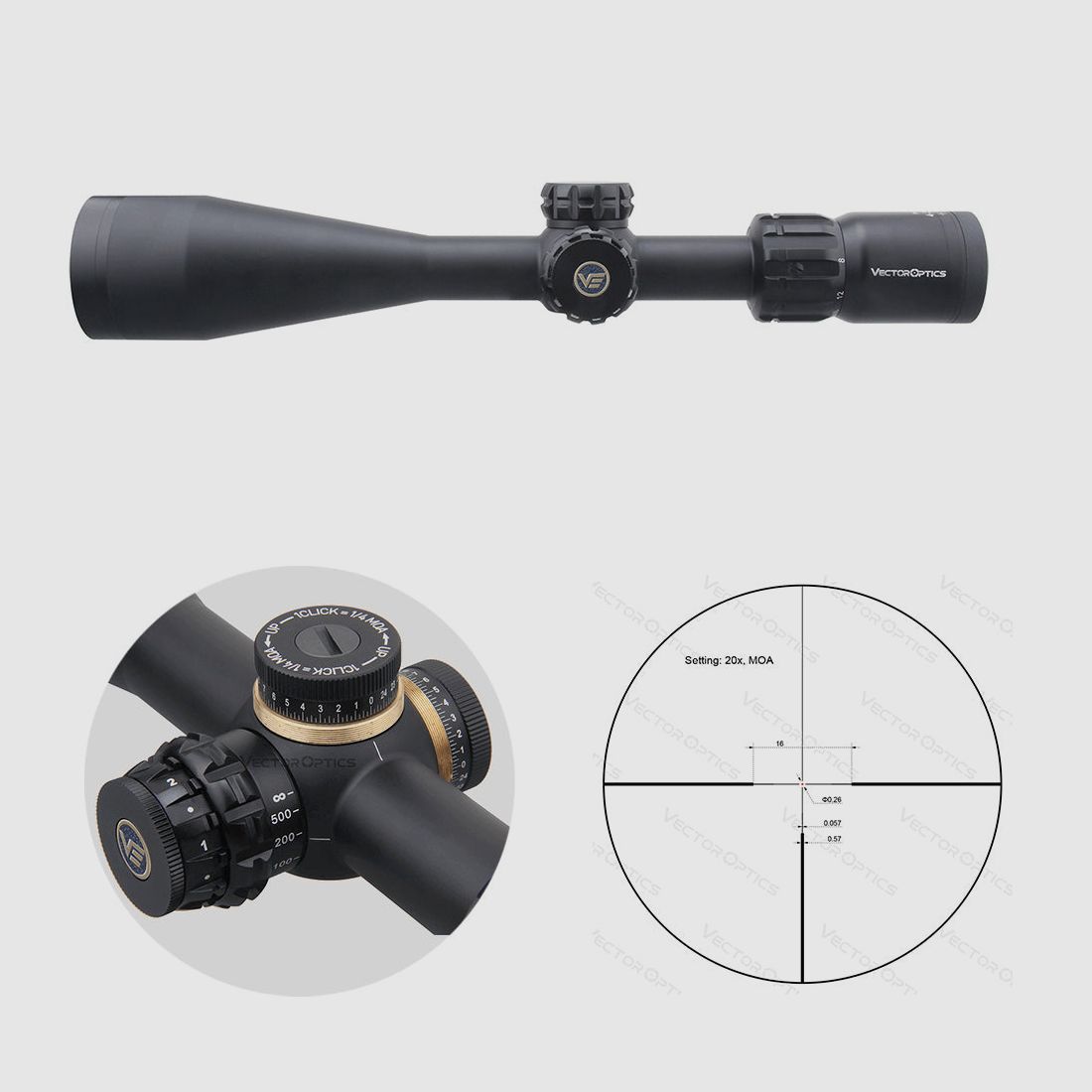 Vector Optics SCOL-44 Paragon 4-20×50
