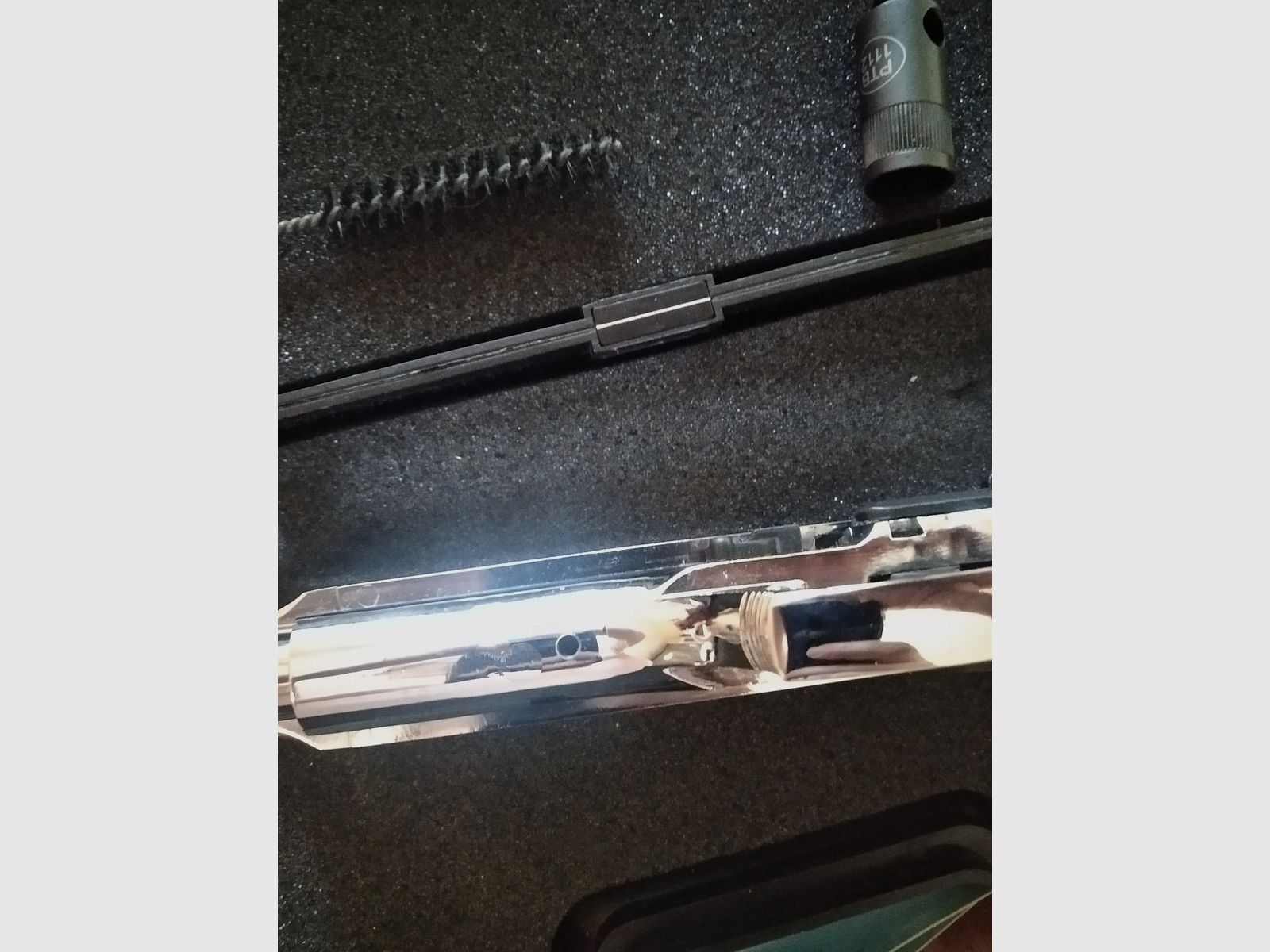 Verchromte Ekol Firat Magnum mit verbessertem Griff 9mm Pak Beretta Mod. 92 Kopie 