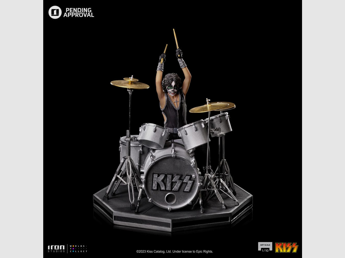 Kiss Art Scale 1/10 Peter Criss Limited Edtition 22 cm | 43435
