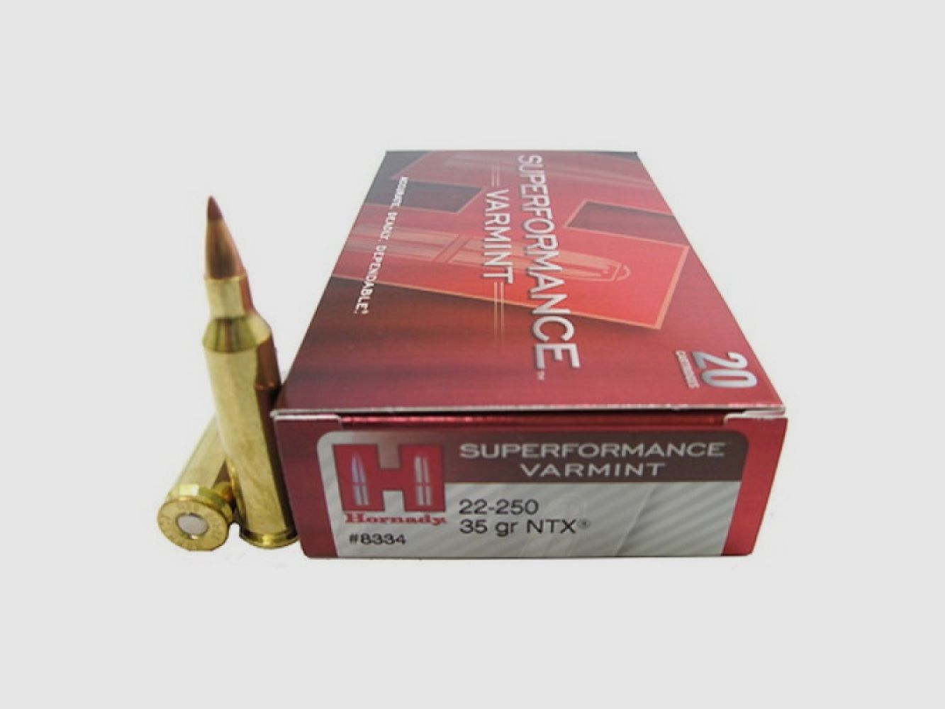 22-250 Rem Hornady SUPERFORMANCE® VARMINT™ 35 gr NTX® VE20