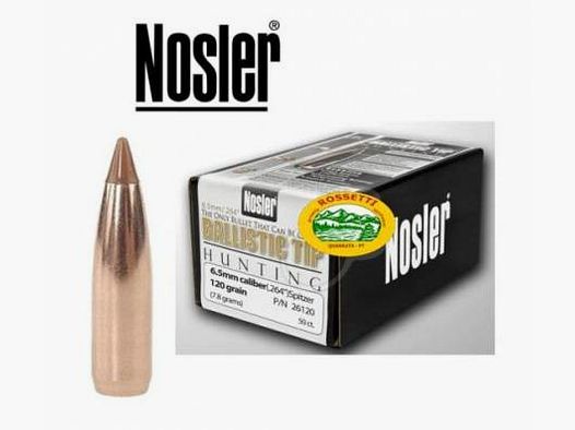 NOSLER pociski BALLISTIC TIP kal. 6,5MM .264 120gr - 26120